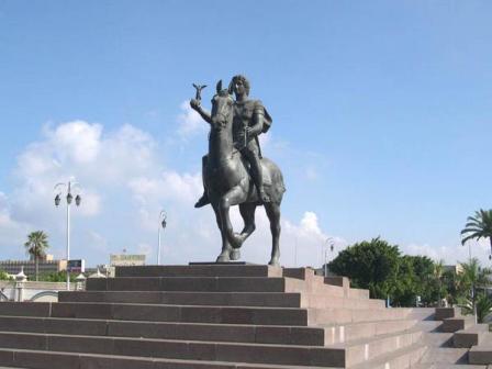 statue of Alexander the Great in Alexandria